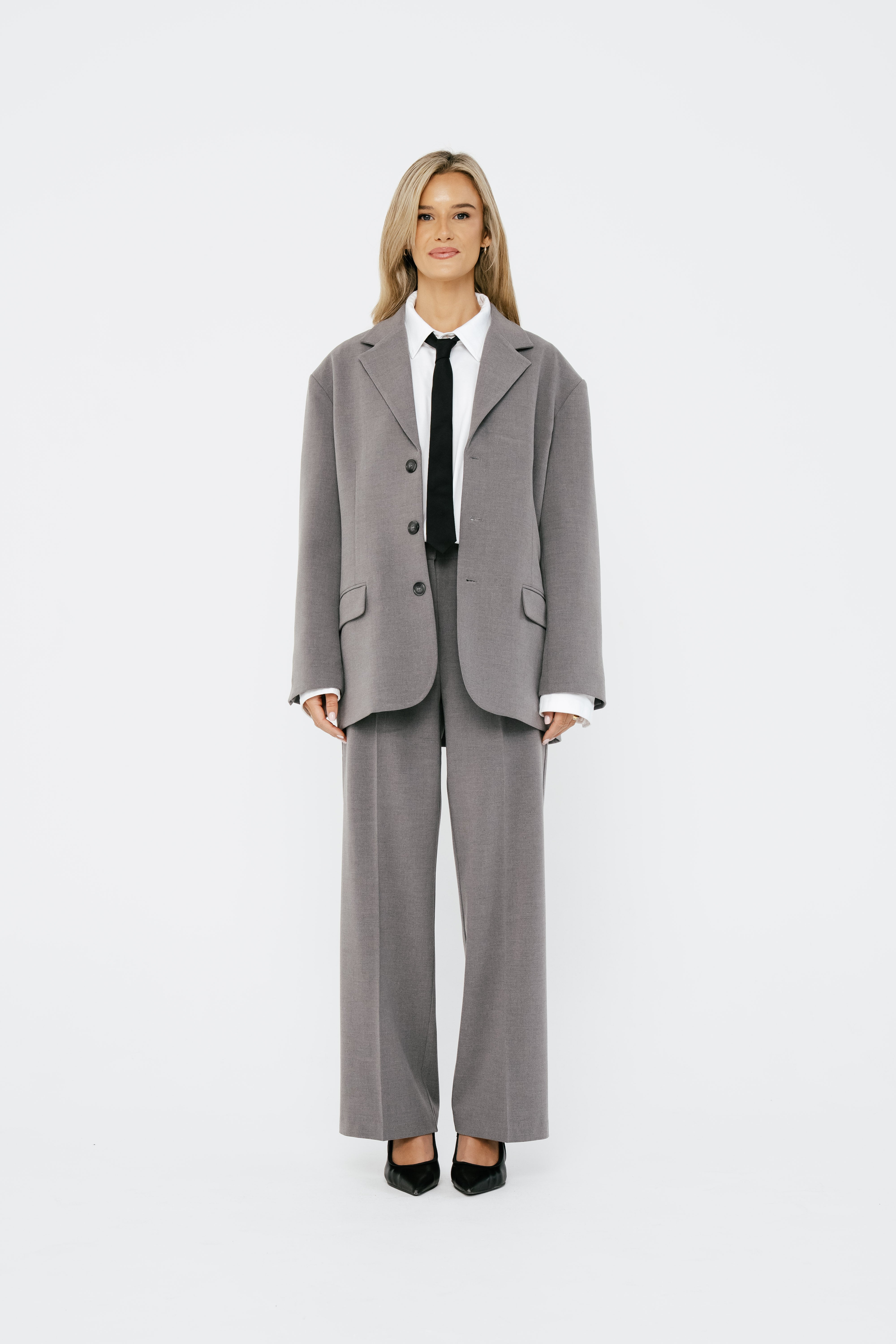 Everyday Grey Womens Blazer
