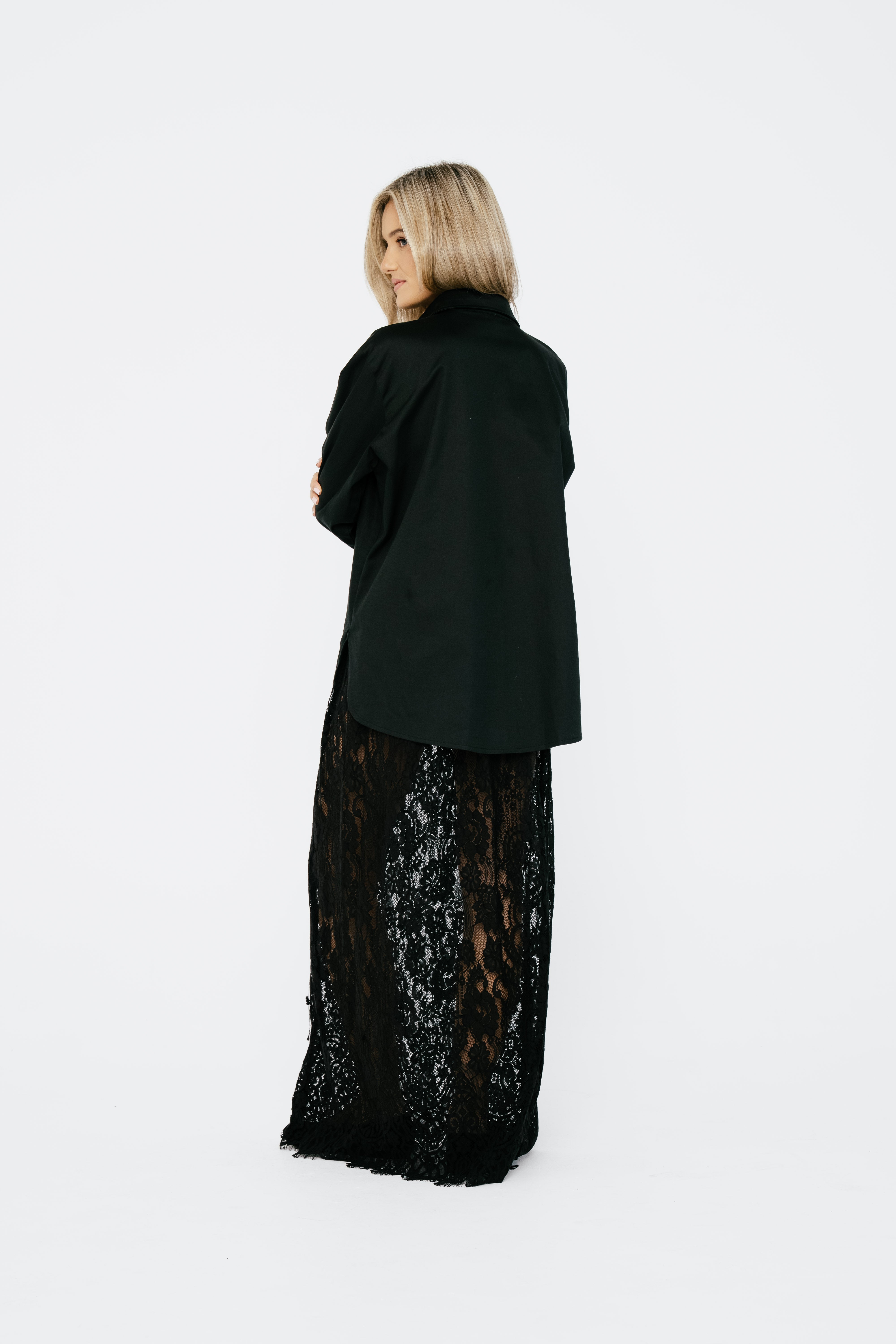 Darcy lace skirt Black