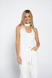 Knitted Halter Top with Scarf