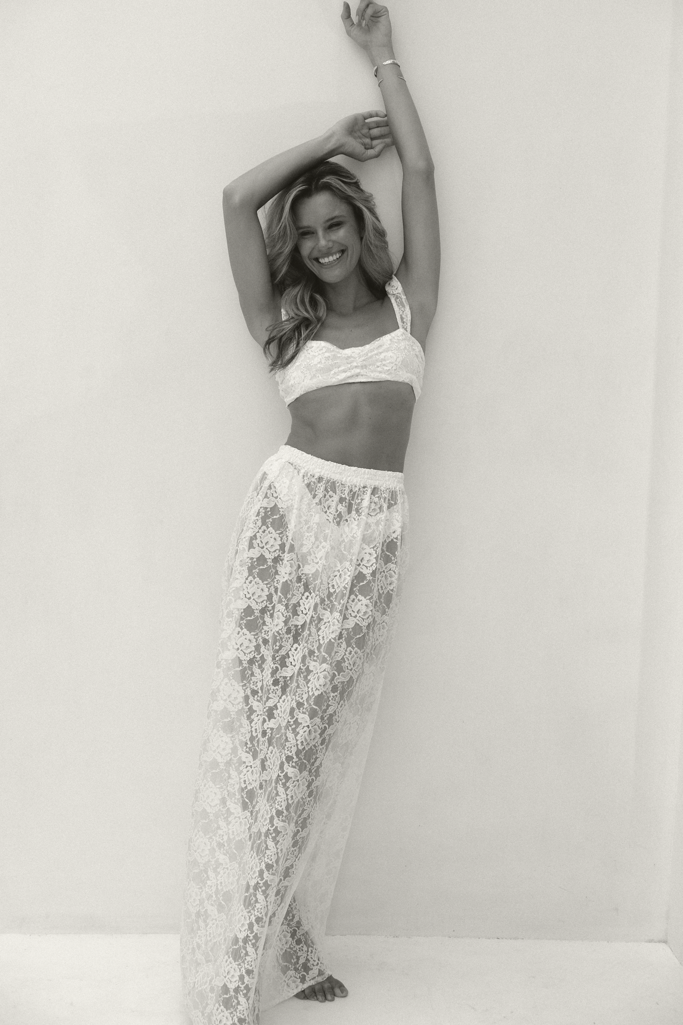 Darcy Lace Skirt in White