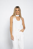 Knitted Halter Top with Scarf